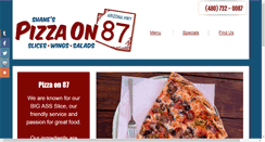 Desktop Screenshot of pizzaon87.com